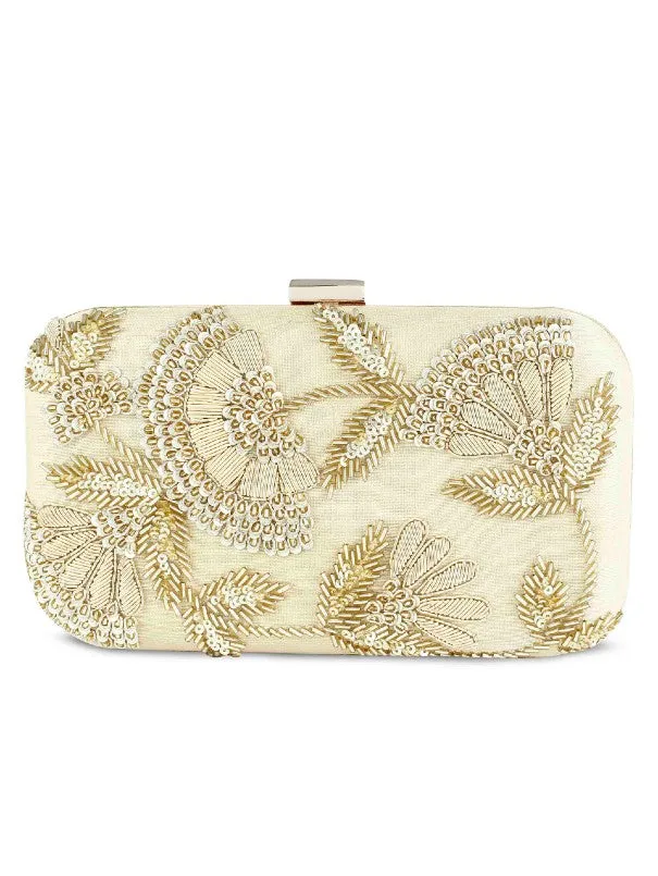 Golden Sunshine Box Clutch Bag