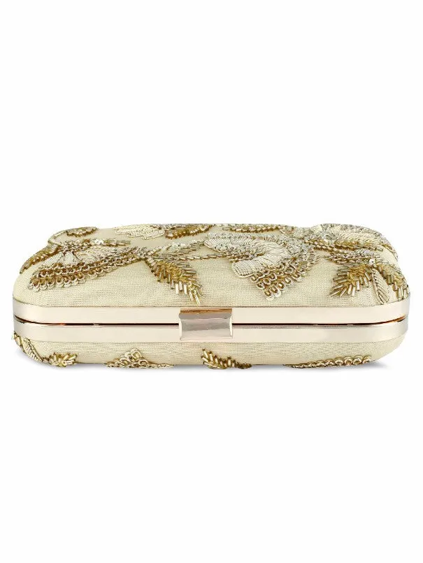 Golden Sunshine Box Clutch Bag