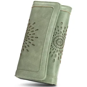 Green Long wallet