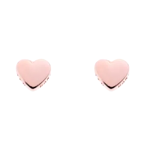 Harly Tiny Heart Stud Earring Rose Gold