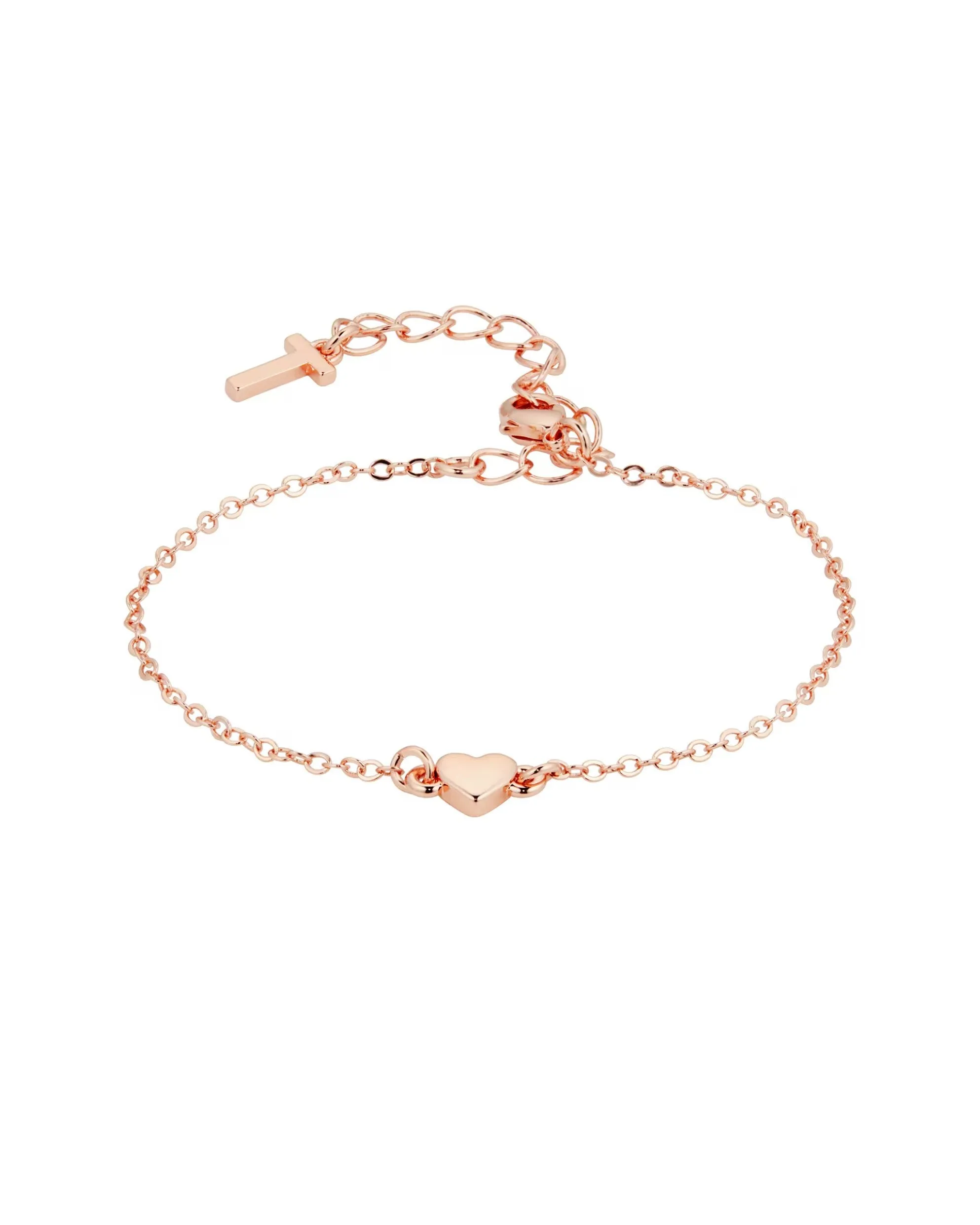 Harsaa Tiny Heart Bracelet Rose Gold