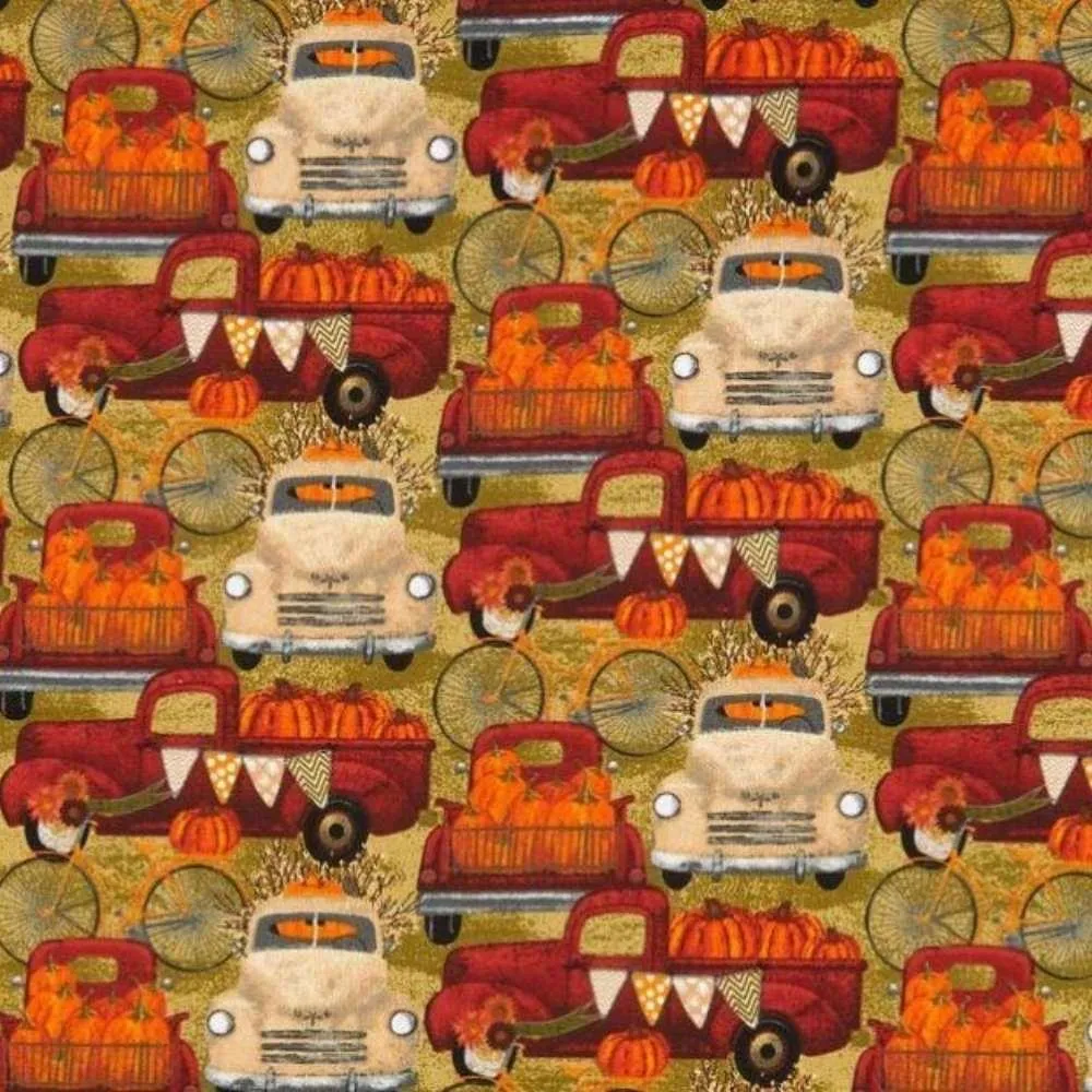 Harvest Campers Pumpkin Fabric Haul on Tan