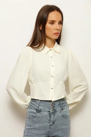 HELEYNA COLLARED FASHION TOP