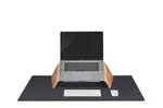 Home Office Bundle (Walnut Laptop Stand   Large Desk Pad)