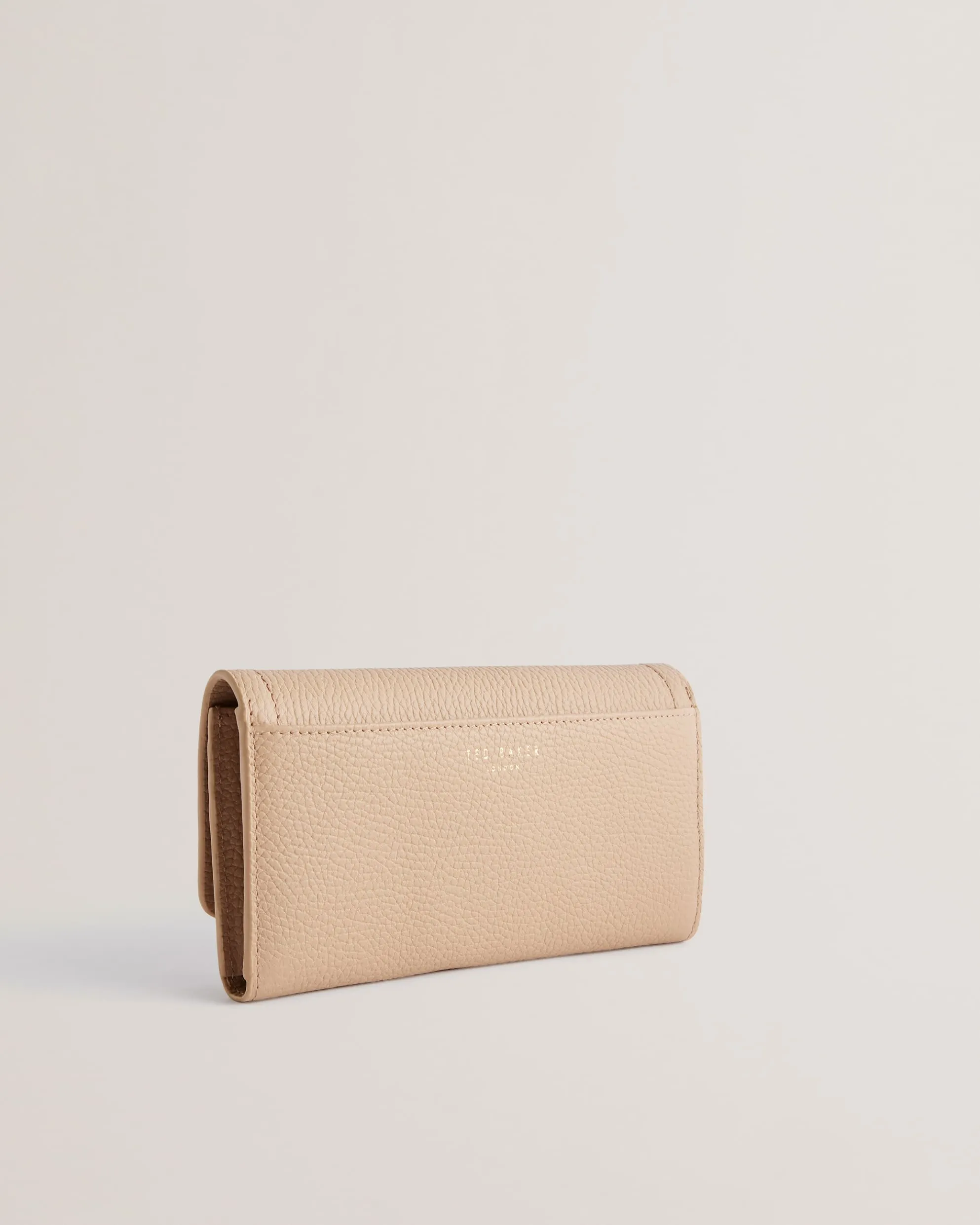 Imieldi Lock Detail Fold Over Purse Taupe