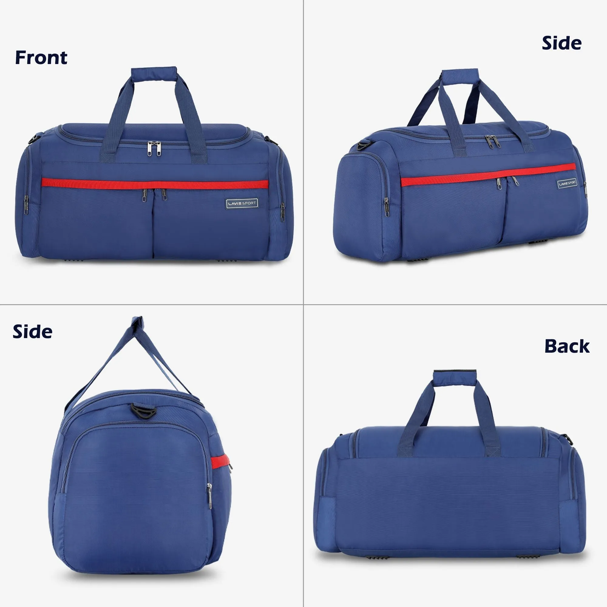 Lavie Sport Epitome 55 cms Duffle Bag For | Airbag| Duffle Navy