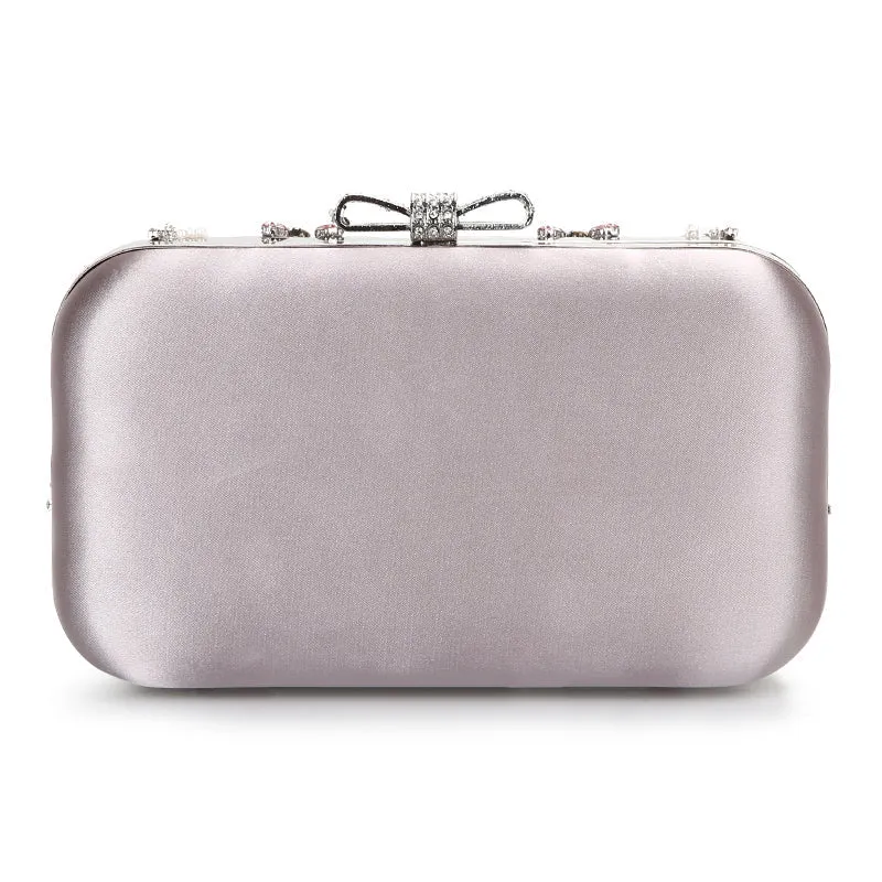 Luxy Moon Pink Evening Bags Crystal Rhinestone Clutch