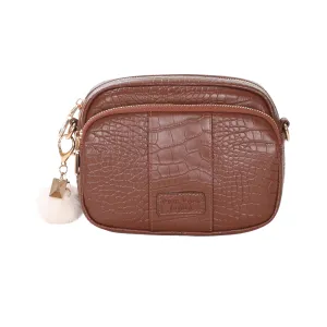 Mayfair Bag Croc Chestnut & Accessories