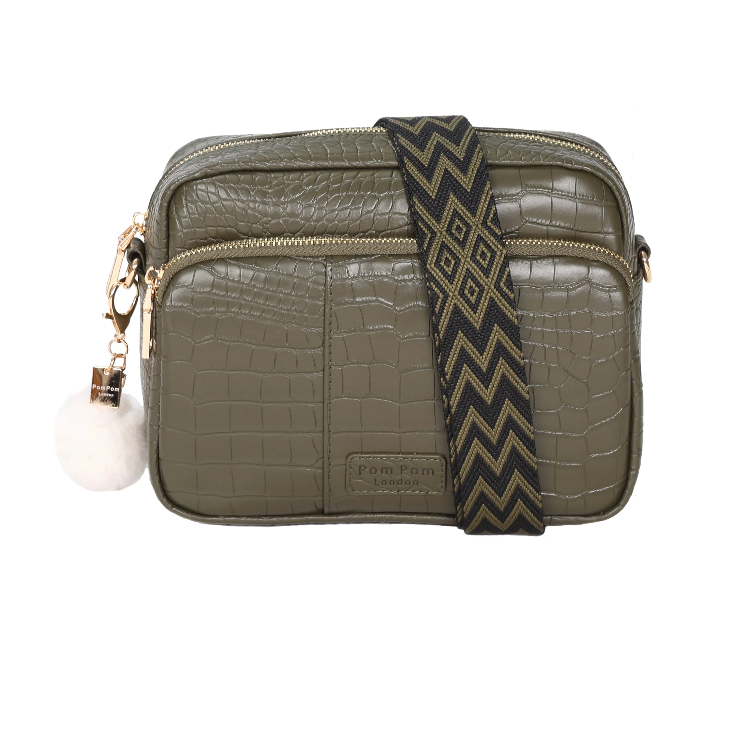 Mayfair Plus Bag Croc Olive Green & Accessories