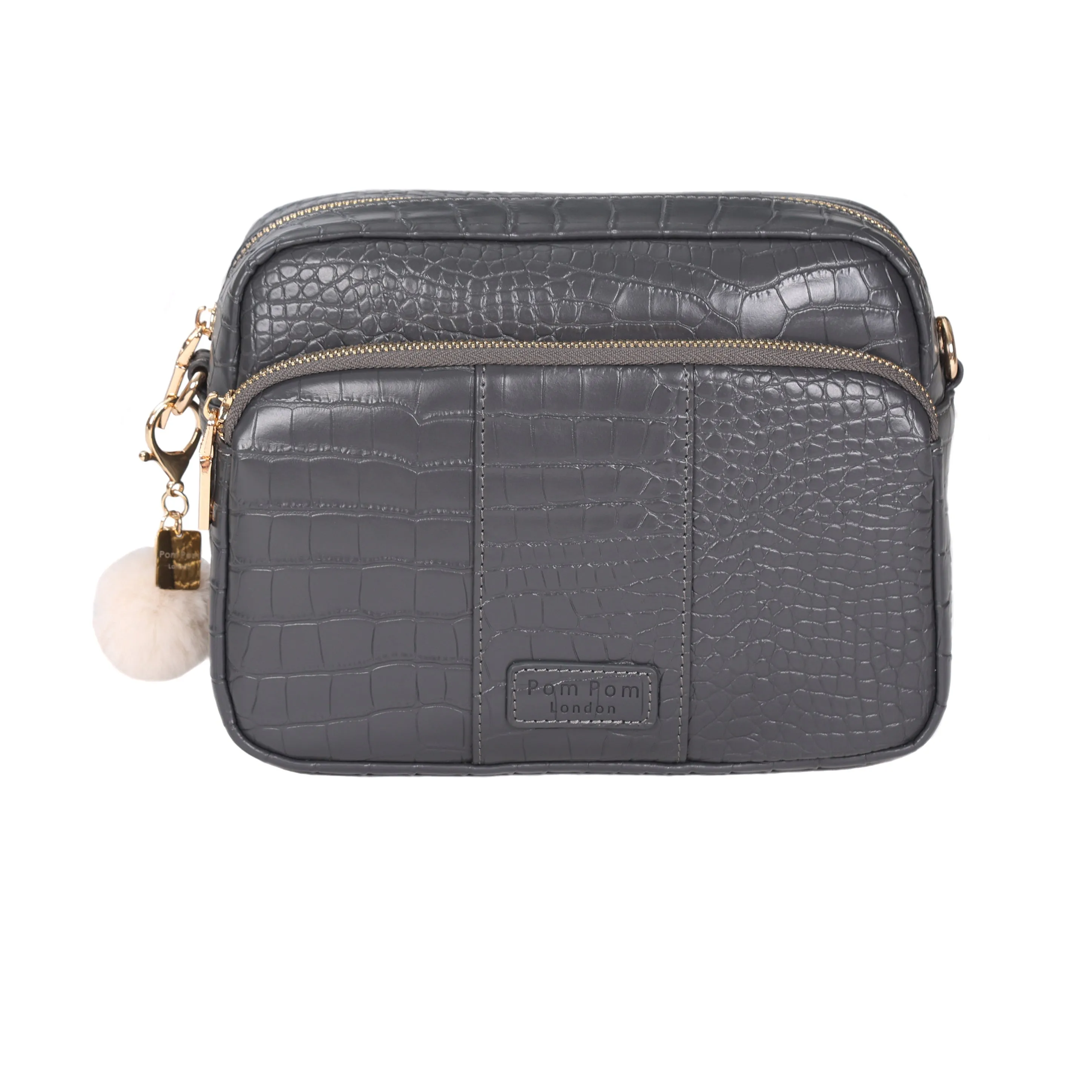 Slate Grey Croc Mayfair Plus Bag with Accessories (Optimized)