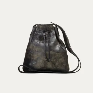 MT/BLK Pauly Jen Metallic Mini Tote Crossbody