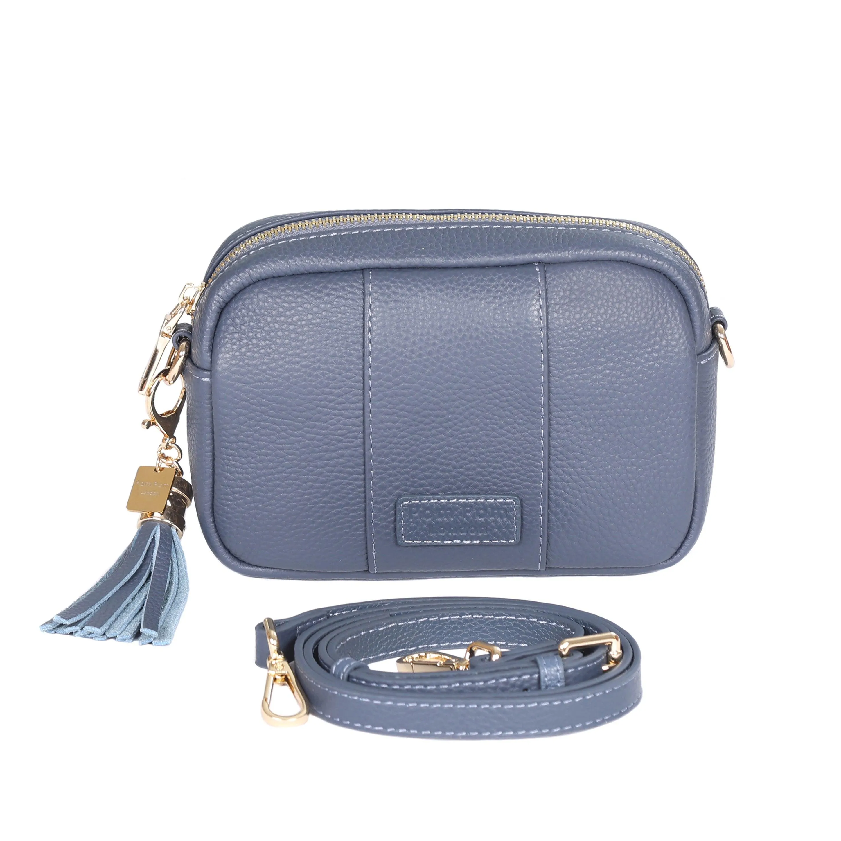 Pom Pom London City MINI Bag Slate Blue