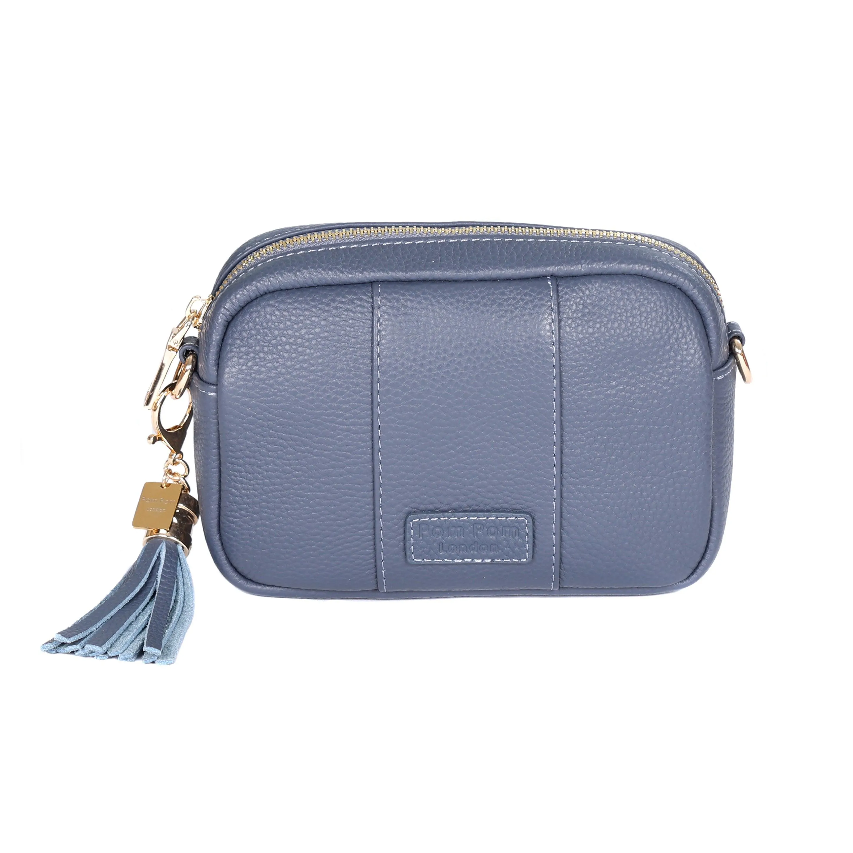 Pom Pom London City MINI Bag Slate Blue