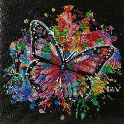 "Colour in Flight" (with special crystals) Crystal Art Kit 30x30cm