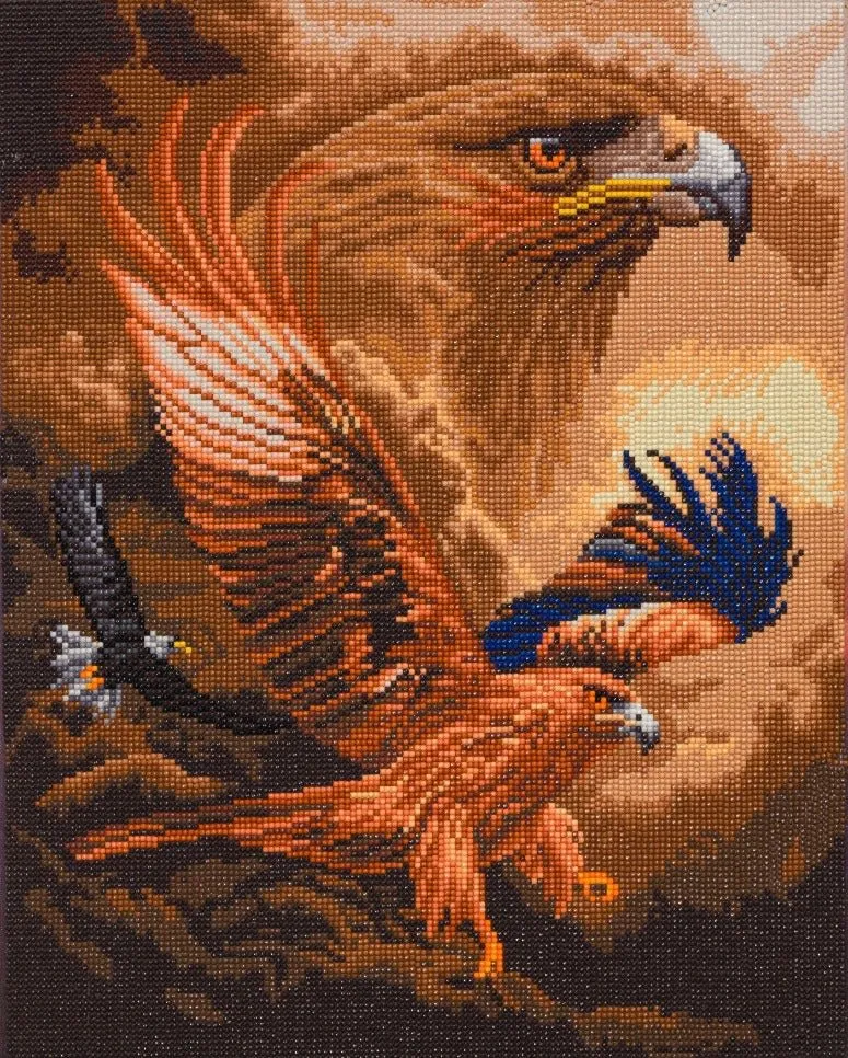 "Eagle Sky" Crystal Art Kit 40x50cm