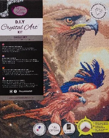 "Eagle Sky" Crystal Art Kit 40x50cm