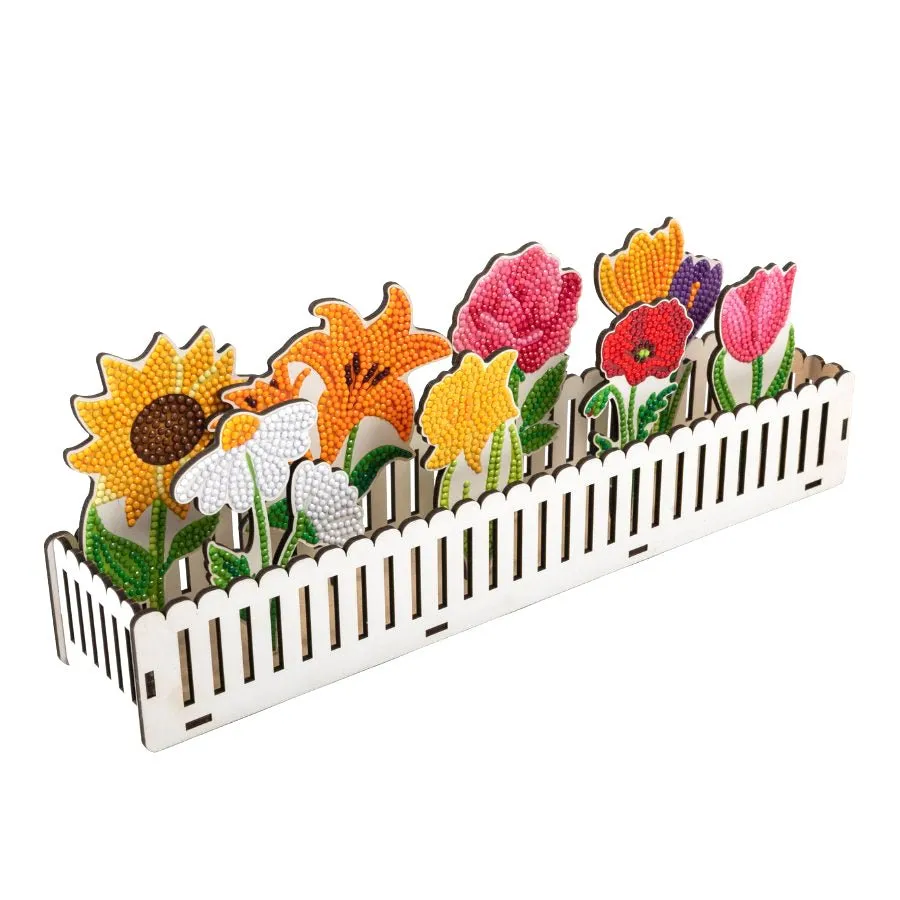 "Flower Garden" Crystal Art Decoration