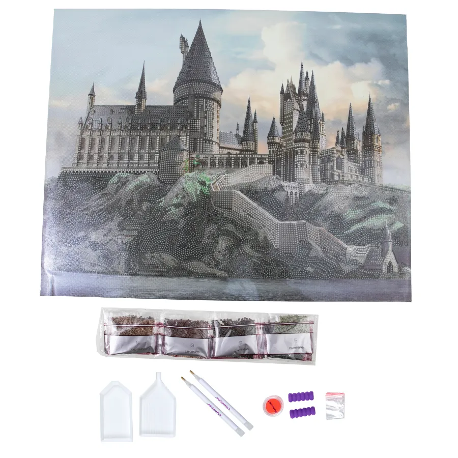 "Hogwarts Castle" Harry Potter Crystal Art Canvas Kit 40x50cm