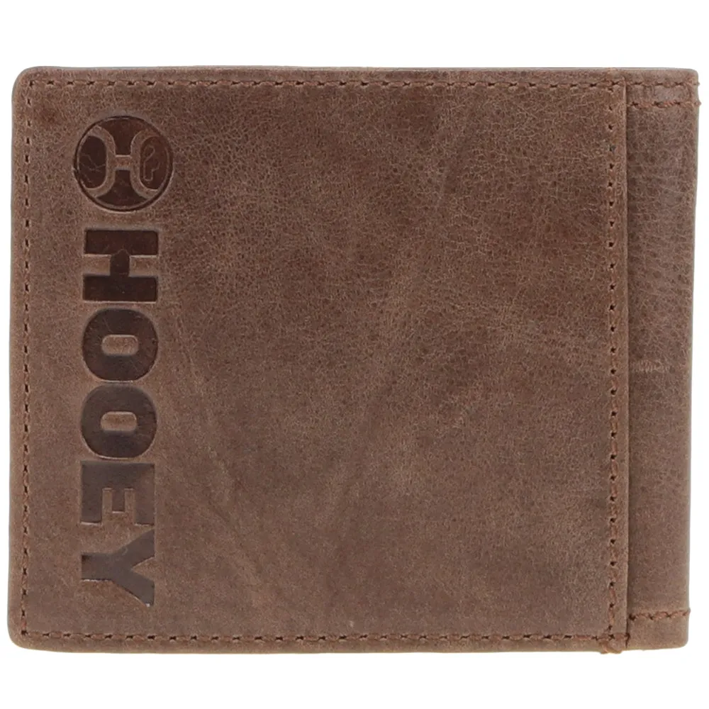 "Hooey Classic" Smooth Brown Bifold Wallet