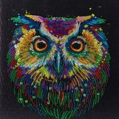 "Nocturnal Wonder" Crystal Art Canvas 30x30cm