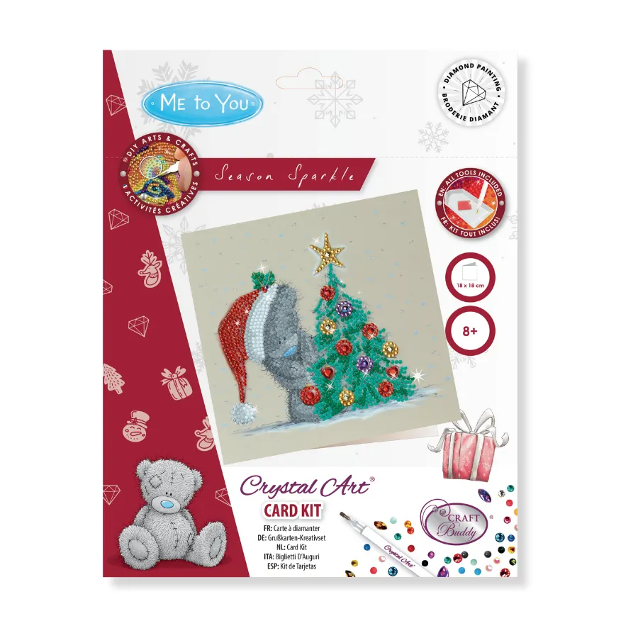 "Season Sparkle" Tatty Teddy Crystal Art Card