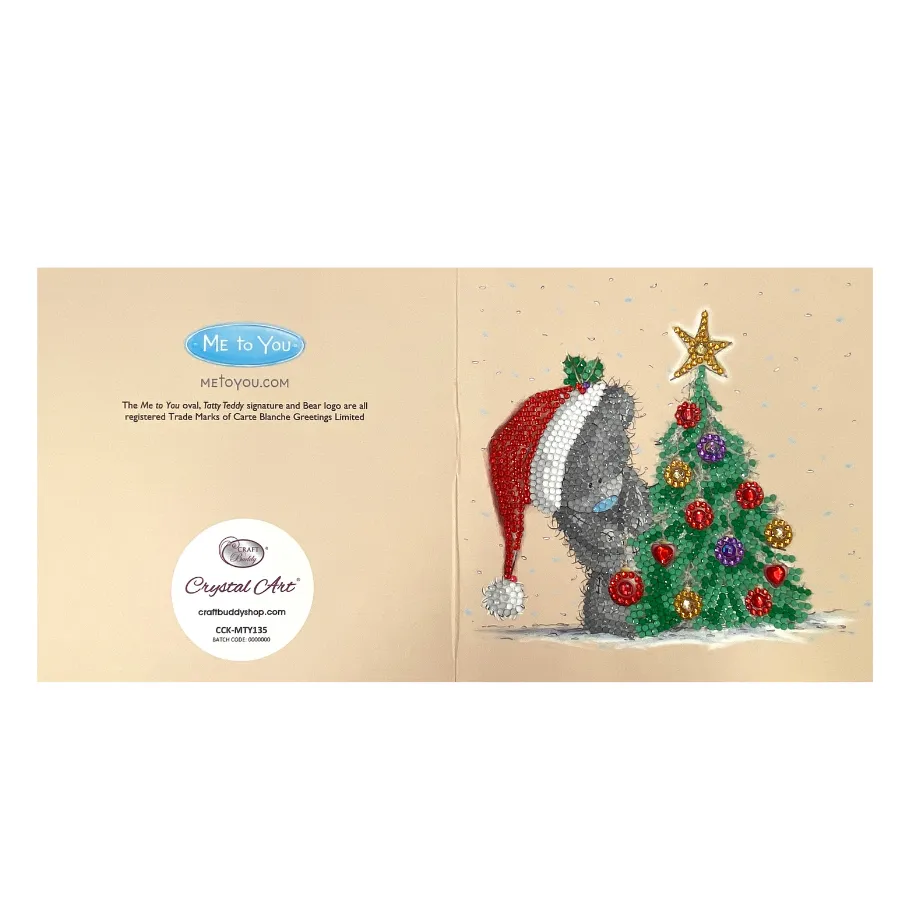 "Season Sparkle" Tatty Teddy Crystal Art Card