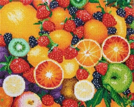 "Summer Fruits" Crystal Art Kit 40x50cm