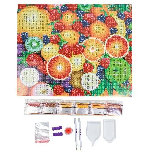 "Summer Fruits" Crystal Art Kit 40x50cm