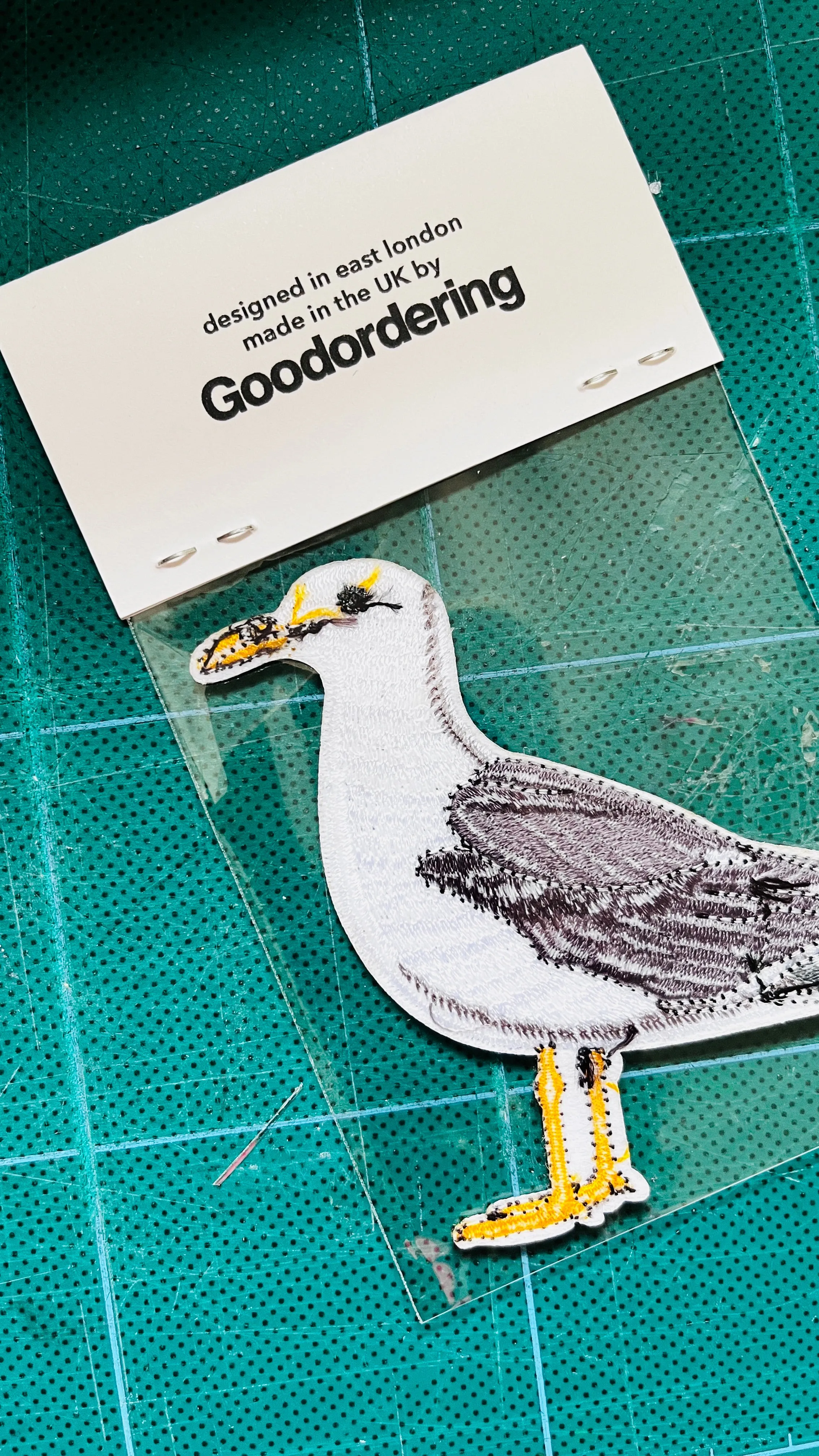 Seagull iron-on embroidered Patch