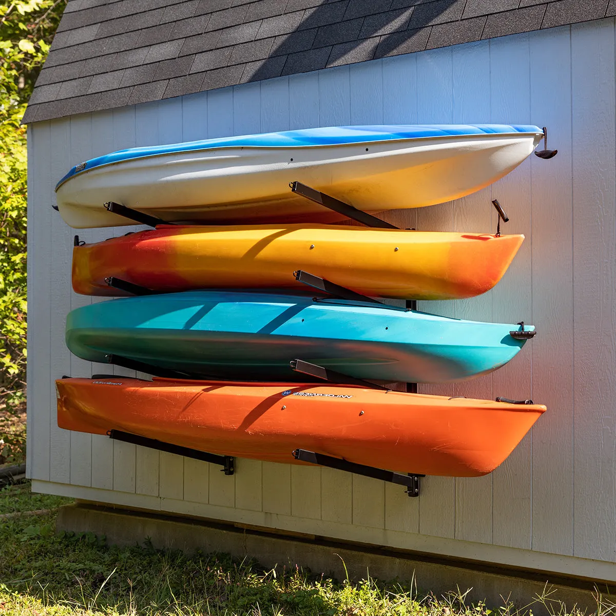 Shenandoah Kayak Storage | Outdoor Adjustable Rack | 4 Levels