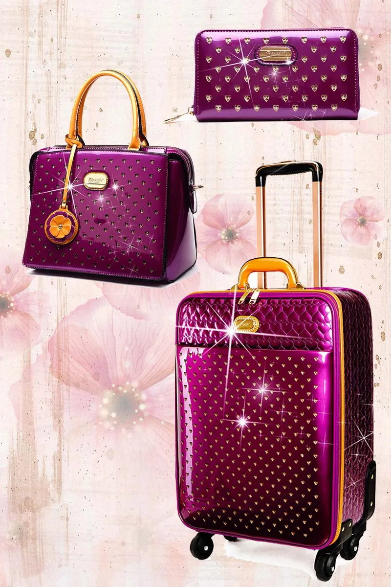 Starz Art Retro 3PC Set | Light Weight Spinner Luggage