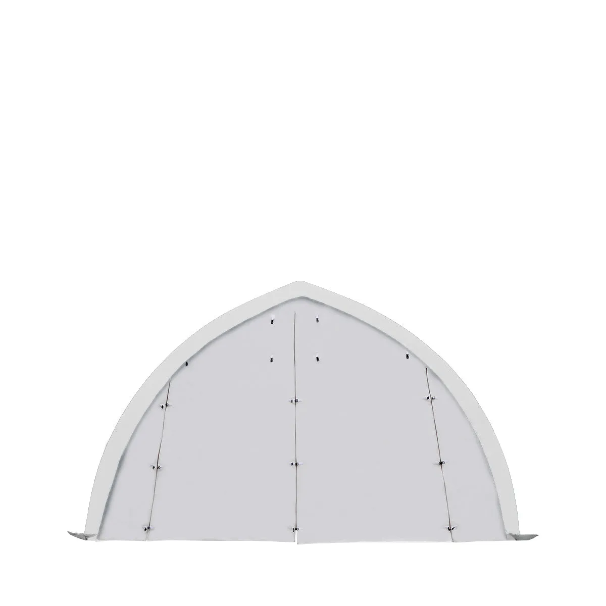 TMG Industrial 20' x 30' Arch Wall Peak Ceiling Storage Shelter with Heavy Duty 11 oz PE Cover & Drive Through Doors, TMG-ST2031P (Previously ST2030P)