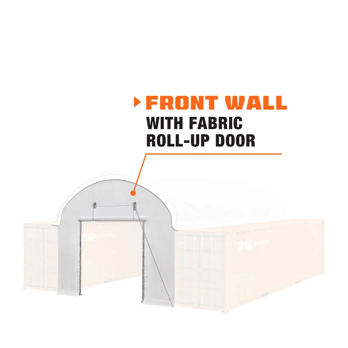 TMG Industrial Front End Wall Kit, Compatible with TMG-ST2041CV and TMG-ST2021CE installed with high cube container (9’6”), TMG-ST20FW9V