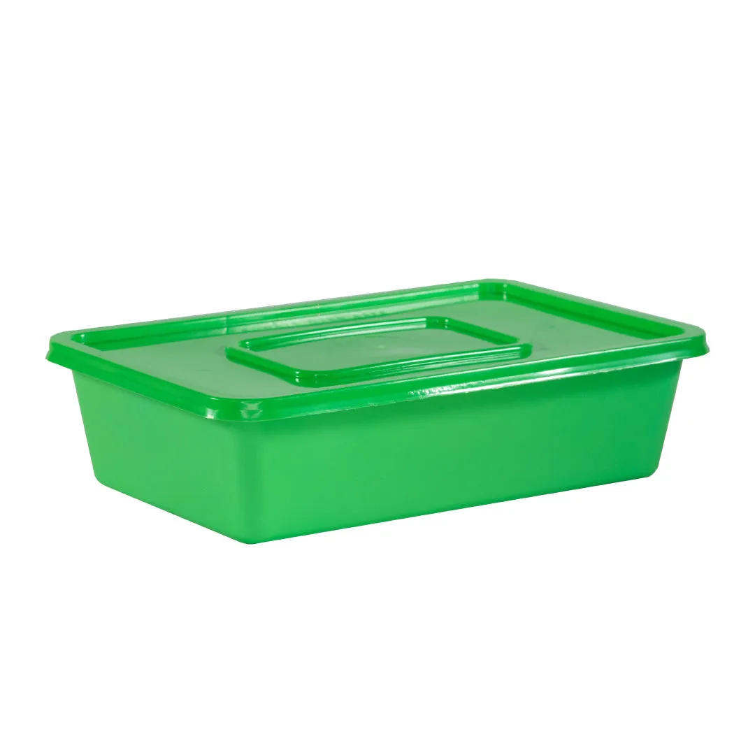 Uratex Rectangular Freezer & Microwave Ready Green (50 pcs)