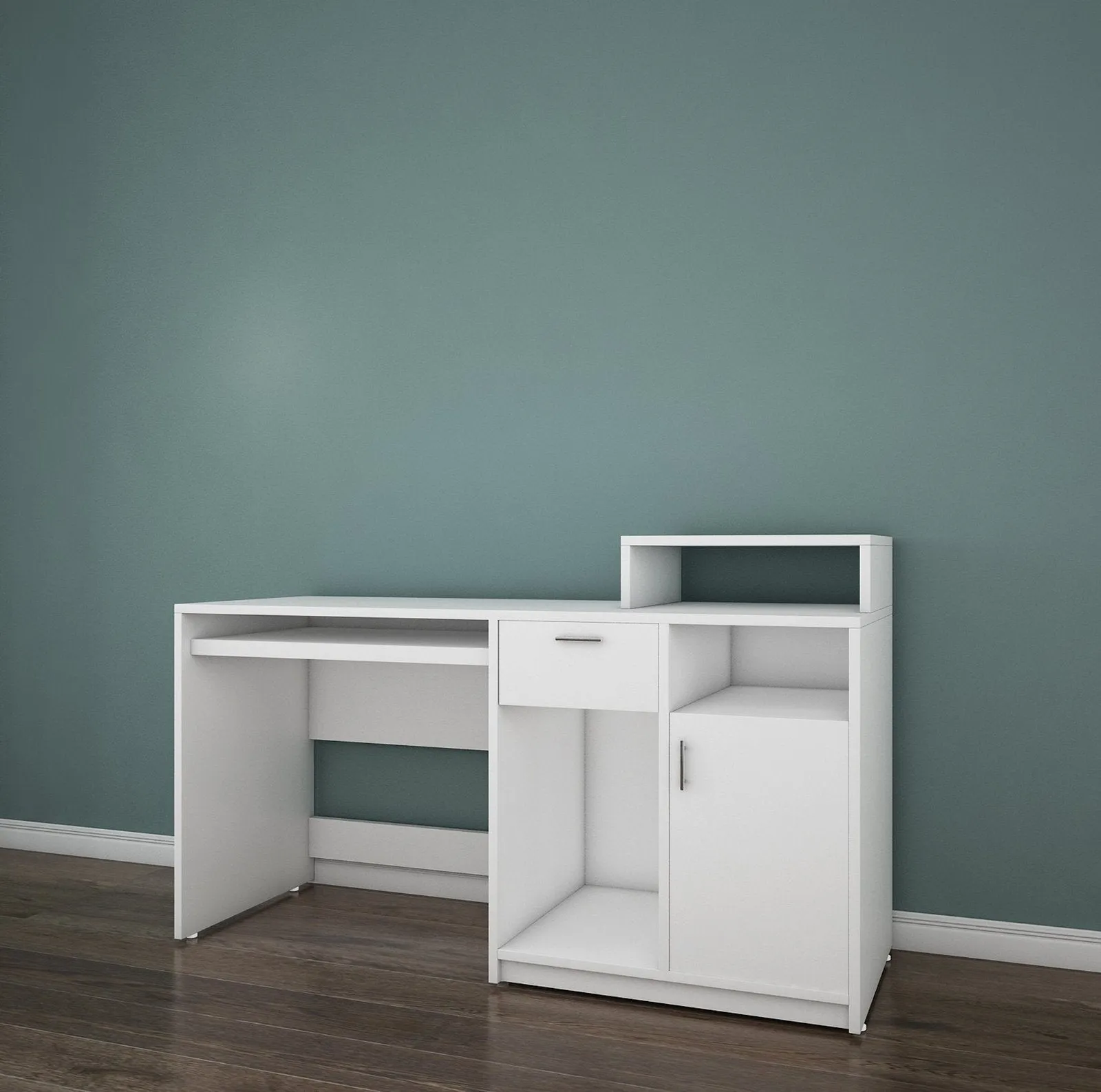 Volvur Study Table in White Color